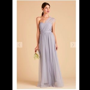 NWT Birdy Grey Christina Convertible Bridesmaid Dress (Silver, Size M)